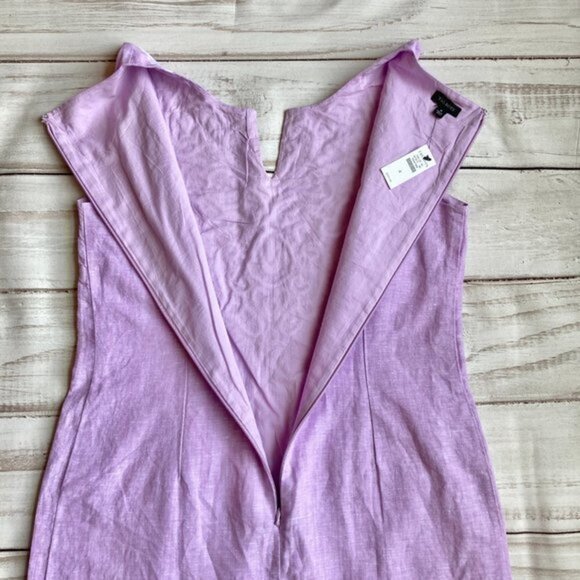 🟡SOLD🟡Talbots Embroidered Linen Shift Dress Size 4 NWT - Picture 10 of 10